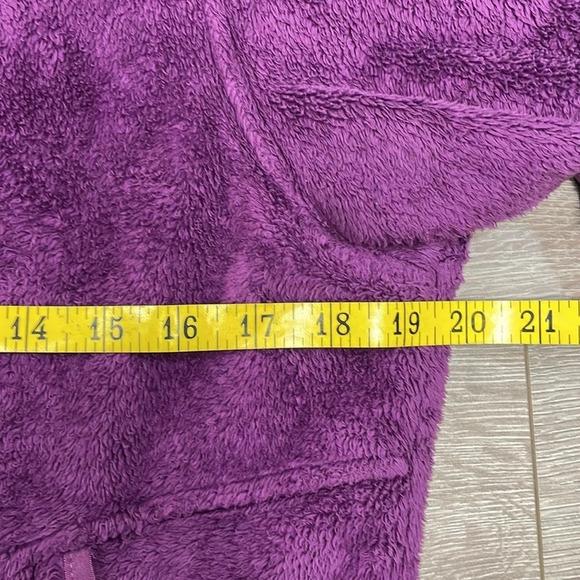 The North Face Oso Furry Fleece Hoodie Full Zip Berry Lacquer S - Picture 7 of 16